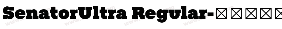 SenatorUltra Regular字体转换